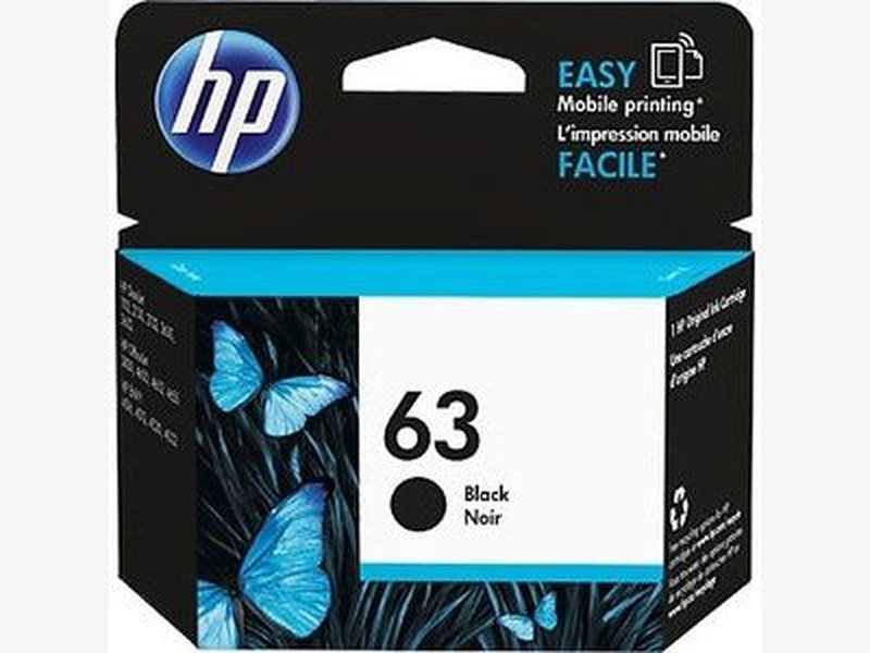 HP 63 Original Inkjet Ink Cartridge - Black Pack - 170 Pages