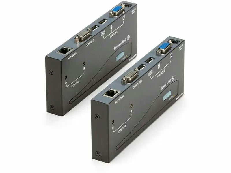 StarTech 500ft VGA KVM Over IP Extender - PS/2 & USB Host - KVM Console Over CAT5 Ethernet for Multiple Servers / Computers