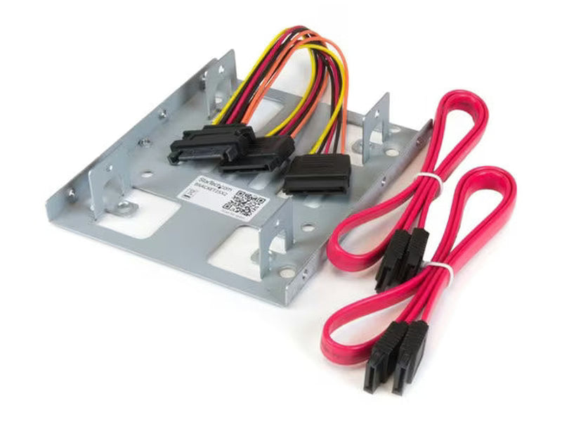StarTech Dual 2.5" to 3.5" HDD Bracket for SATA Hard Drives - 2 Drive 2.5" to 3.5" Bracket for Mounting Bay