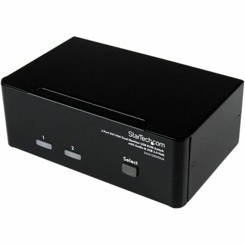 StarTech Commutateur KVM USB, VGA et DVI 2/4-Port avec Audio et Hub USB 2.0