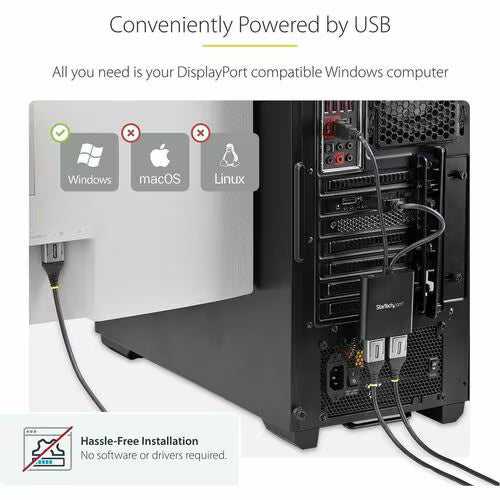 StarTech Multi Stream Transport Hub – DisplayPort™ 1.2 to dual head DisplayPort MST hub