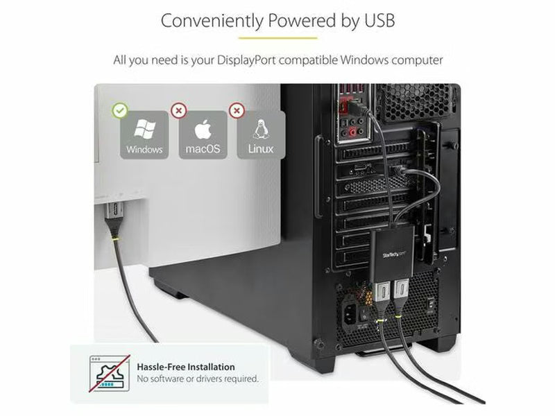 StarTech Multi Stream Transport Hub – DisplayPort™ 1.2 to dual head DisplayPort MST hub
