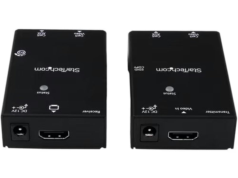 StarTech HDMI Over CAT5/CAT6 Extender with Power Over Cable - 165 ft 50m