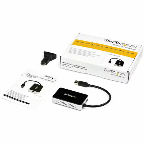 StarTech USB 3.0 to HDMI Adapter w/ 1x USB, USB to VGA Monitor Converter for Windows no support for macOS/ChromeOS/Linux