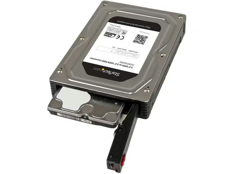 StarTech 2.5” to 3.5” SATA Aluminum Hard Drive Adapter Enclosure with SSD / HDD Height up to 12.5mm