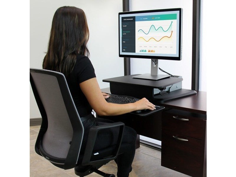 StarTech Sit-to-Stand Workstation, Height Adjustable Standing Desk Converter