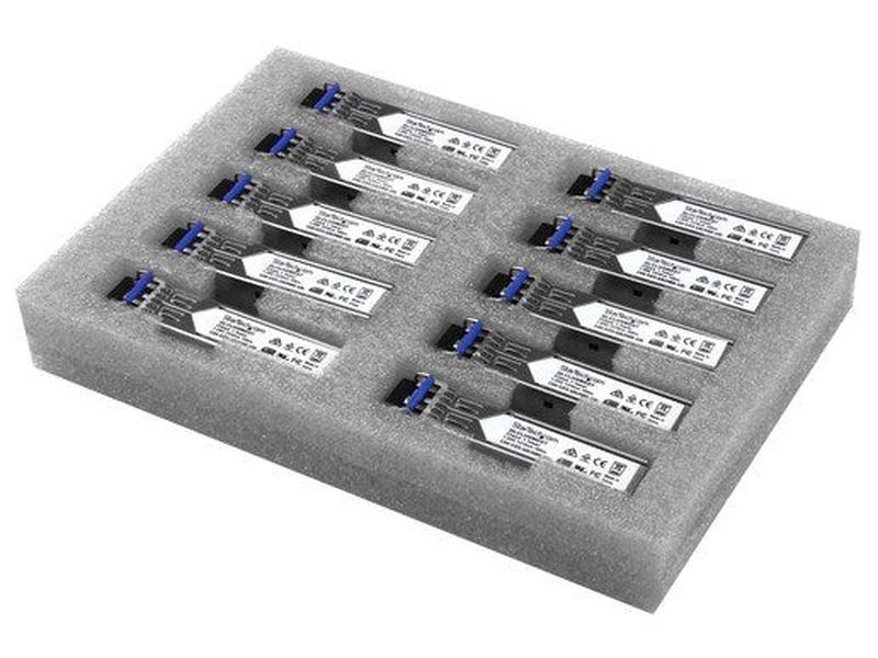 StarTech Gigabit Fiber SFP Transceiver Module - Cisco GLC-LH-SMD Compatible - SM/MM LC - 10km / 550m - 10Pack
