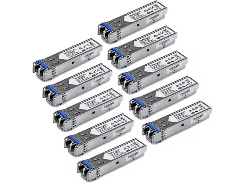 StarTech Gigabit Fiber SFP Transceiver Module - Cisco GLC-LH-SMD Compatible - SM/MM LC - 10km / 550m - 10Pack