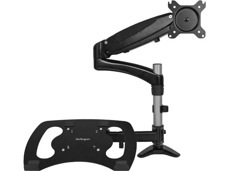 StarTech Laptop Monitor Stand, Computer Monitor Stand, Articulating, VESA Mount Monitor Desk Mount, For up to 27" 17.6lb/8kg Displays