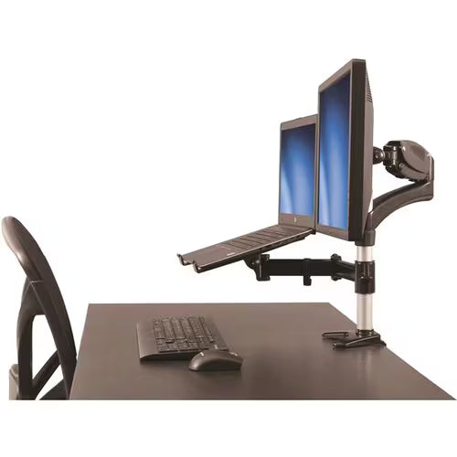 StarTech Laptop Monitor Stand, Computer Monitor Stand, Articulating, VESA Mount Monitor Desk Mount, For up to 27"(17.6lb/8kg) Displays