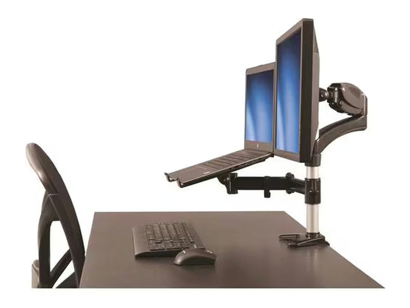 StarTech Laptop Monitor Stand, Computer Monitor Stand, Articulating, VESA Mount Monitor Desk Mount, For up to 27" 17.6lb/8kg Displays