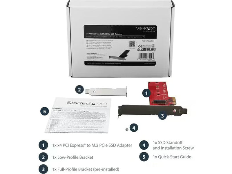 StarTech x4 PCI Express to M.2 PCIe SSD Adapter
