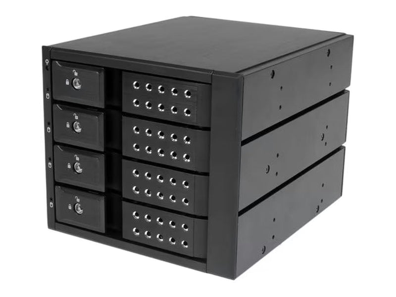 StarTech 4 Bay Aluminum Trayless Hot Swap Mobile Rack Backplane for 3.5in SAS II/SATA III - 6 Gbps HDD