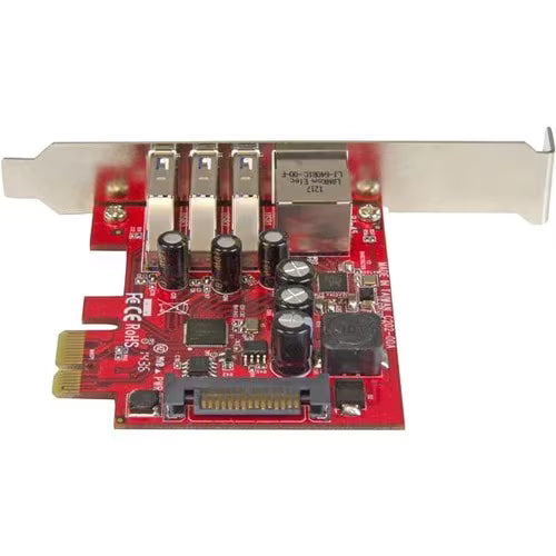 StarTech 3-Port PCI Express USB 3.0 Card + Gigabit Ethernet