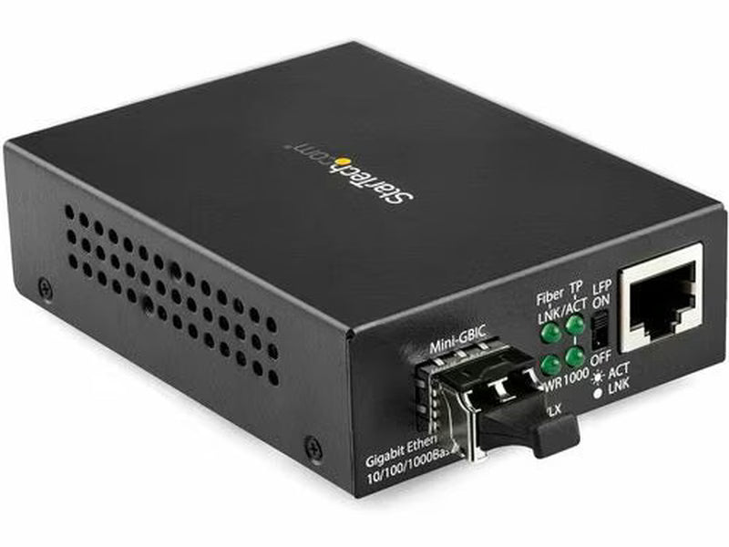 StarTech Gigabit Ethernet Fiber Media Converter - Compact - 850nm MM LC - 550m