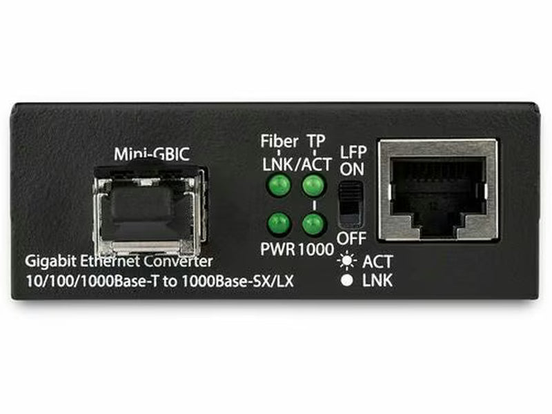 StarTech Gigabit Ethernet Fiber Media Converter - Compact - 850nm MM LC - 550m