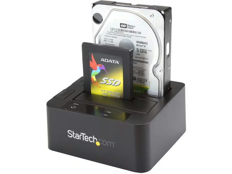 StarTech USB 3.0 / eSATA Dual Hard Drive Docking Station with UASP for 2.5/3.5in SATA SSD / HDD – SATA 6Gbps