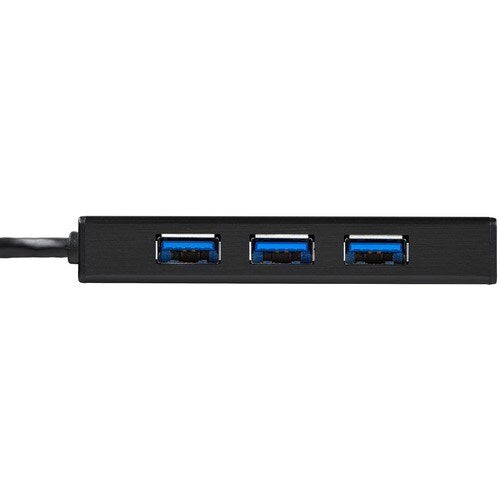 StarTech 3 Port Portable USB 3.0 Hub with Gigabit Ethernet Adapter NIC - 5Gbps
