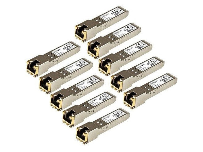 StarTech Gigabit RJ45 Copper SFP Transceiver Module - Cisco GLC-T Compatible - 10 Pack