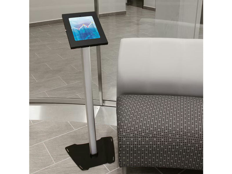 StarTech Secure Tablet Floor Stand, Security lock protects your tablet from theft and tampering - Supports iPad and other 9.7" tablets