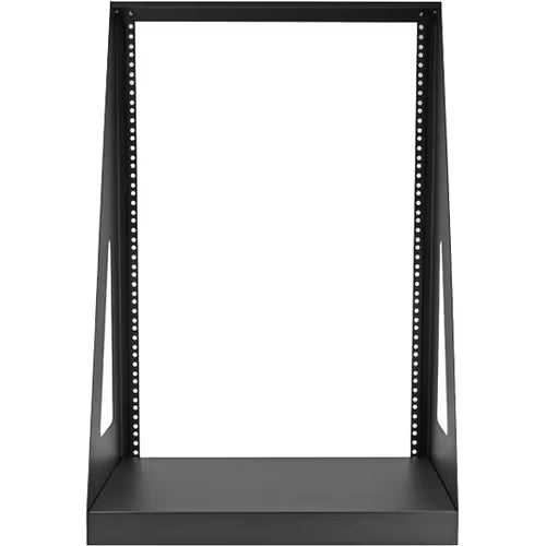 StarTech 2-Post 16U Heavy-Duty Desktop Server Rack, Small Open Frame 19in Network Rack for Home/Office IT Equipment