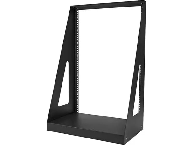 StarTech 2-Post 16U Heavy-Duty Desktop Server Rack, Small Open Frame 19in Network Rack for Home/Office IT Equipment