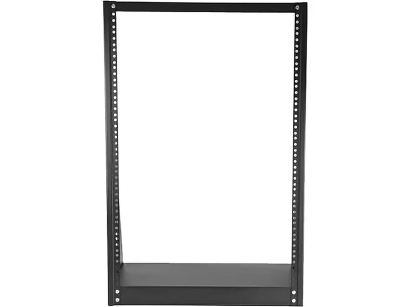StarTech 2-Post 16U Heavy-Duty Desktop Server Rack, Small Open Frame 19in Network Rack for Home/Office IT Equipment