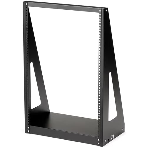StarTech 2-Post 16U Heavy-Duty Desktop Server Rack, Small Open Frame 19in Network Rack for Home/Office IT Equipment