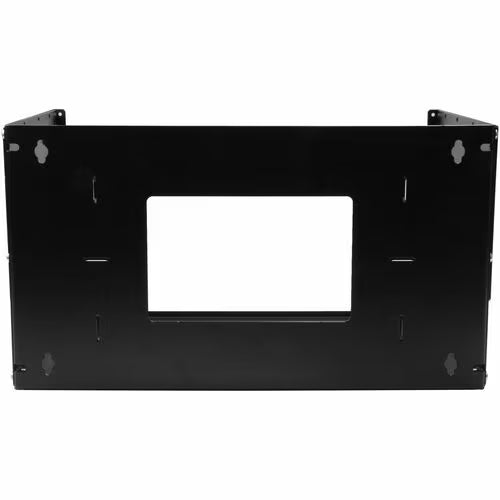 StarTech 2-Post 4U Open Frame Wall Mount Network Rack with Built-in Shelf and Adjustable Depth, Computer Rack for IT Equipment