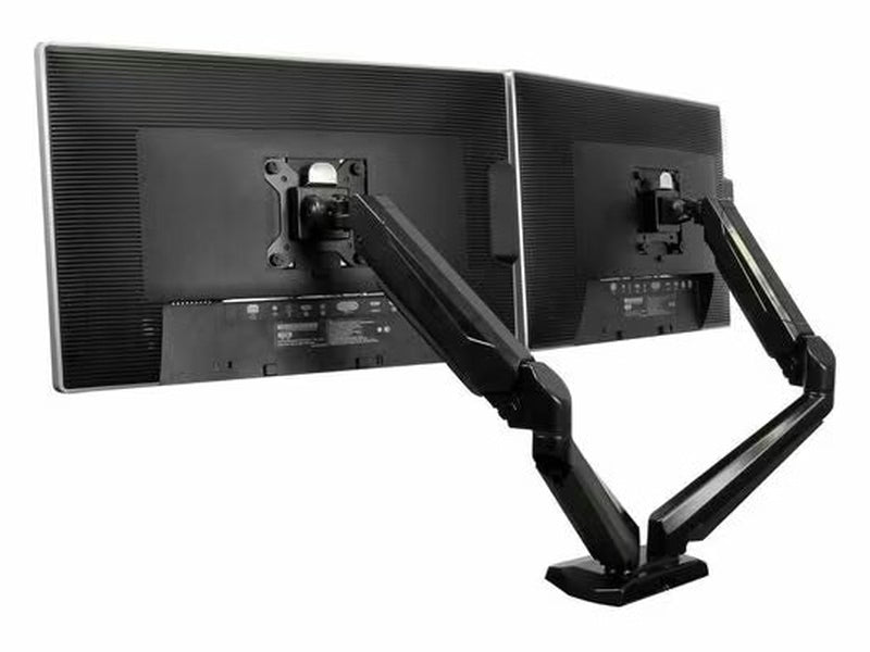 Dual Monitor Mount with Built-In 2-Port USB Pass-Through, up to 32" 17.6lb/8kg