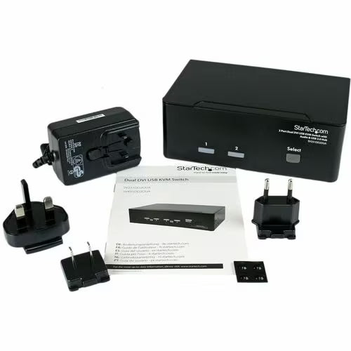 StarTech 2 Port Dual DVI USB KVM Switch with Audio & USB 2.0 Hub