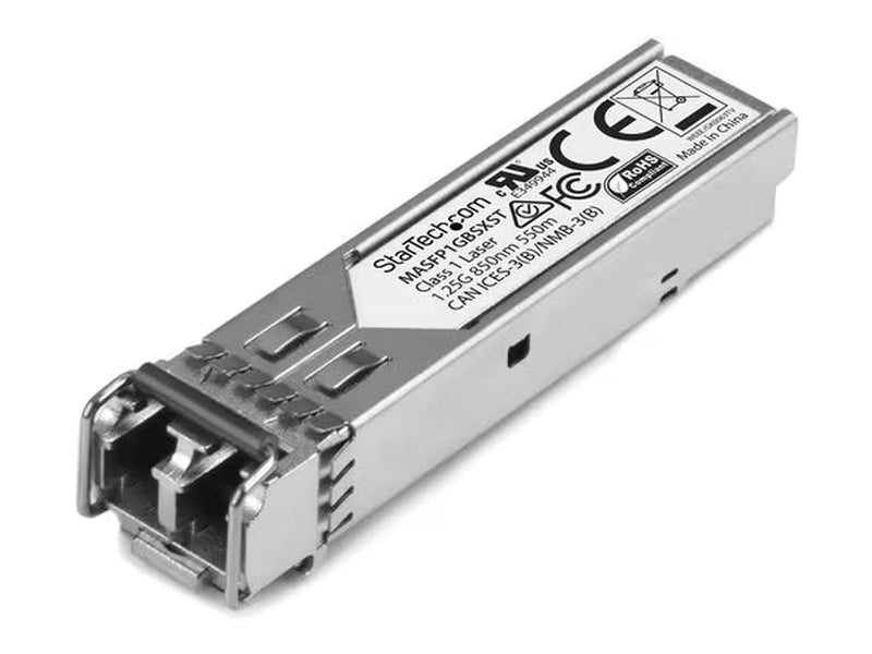 StarTech Gigabit Fiber 1000Base-SX SFP Transceiver Module- Cisco Meraki MA-SFP-1GB-SX Compatible - MM LC- 550m 1804 ft