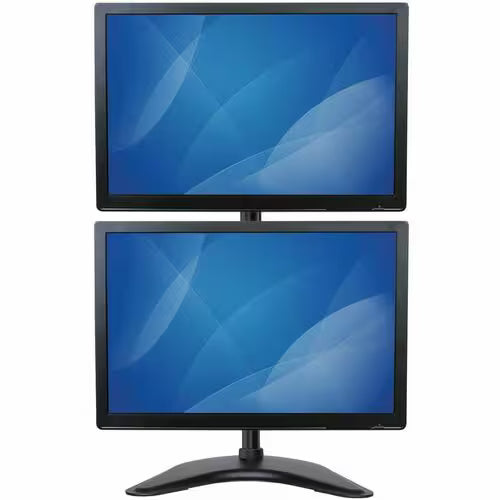StarTech Vertical Dual Monitor Stand, Heavy Duty Steel, Monitors up to 27" (22lb/10kg)