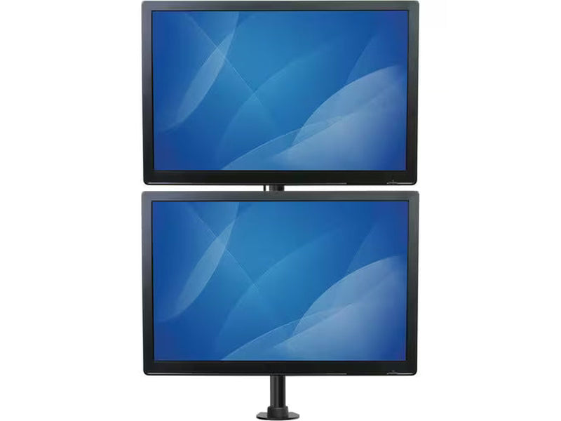 StarTech Desk Mount Dual Monitor Mount, Vertical, Steel Dual Monitor Arm, For VESA Mount Monitors up to 27"