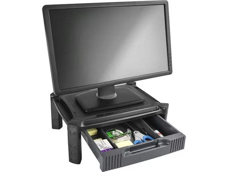 StarTech Adjustable Monitor Riser, Drawer, Monitors up to 32" 22lb/10kg