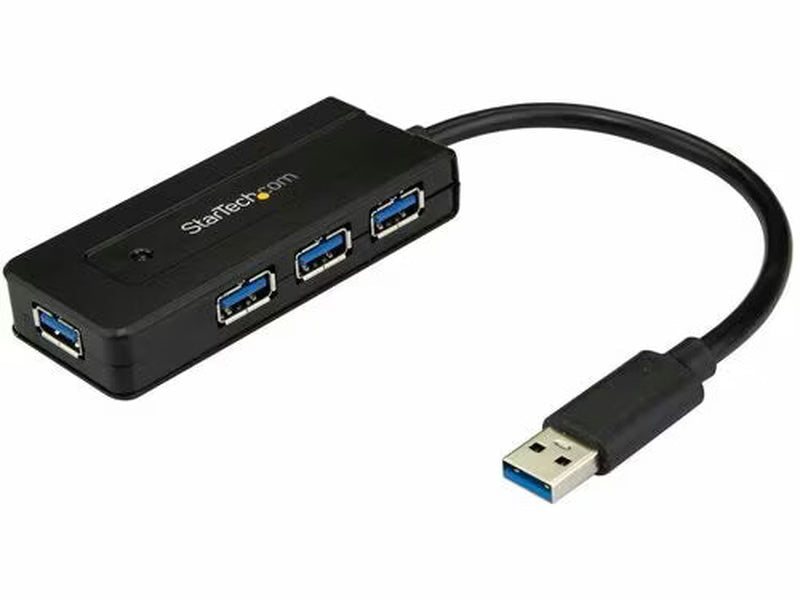 StarTech 4 Port USB 3.0 Hub SuperSpeed 5Gbps w/ Fast Charge - Portable USB 3.2 Gen 1 5Gbps Type-A Laptop/Desktop Hub
