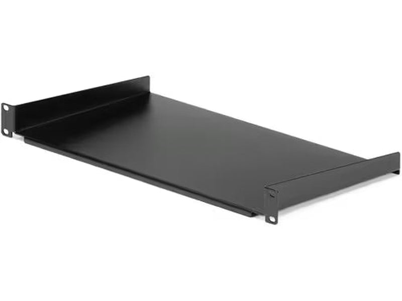 StarTech 1U Server Rack Cabinet Shelf - Fixed 10" Deep Cantilever Rackmount Tray for 19" Data/AV/Network Enclosure w/cage nuts, screws