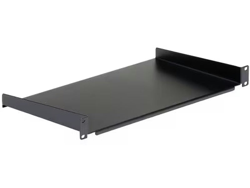 StarTech 1U Server Rack Cabinet Shelf - Fixed 10" Deep Cantilever Rackmount Tray for 19" Data/AV/Network Enclosure w/cage nuts, screws