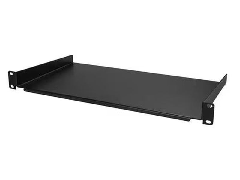 StarTech 1U Server Rack Cabinet Shelf - Fixed 10" Deep Cantilever Rackmount Tray for 19" Data/AV/Network Enclosure w/cage nuts, screws