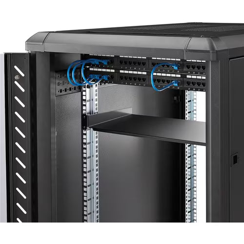 StarTech 1U Server Rack Cabinet Shelf - Fixed 10" Deep Cantilever Rackmount Tray for 19" Data/AV/Network Enclosure w/cage nuts, screws