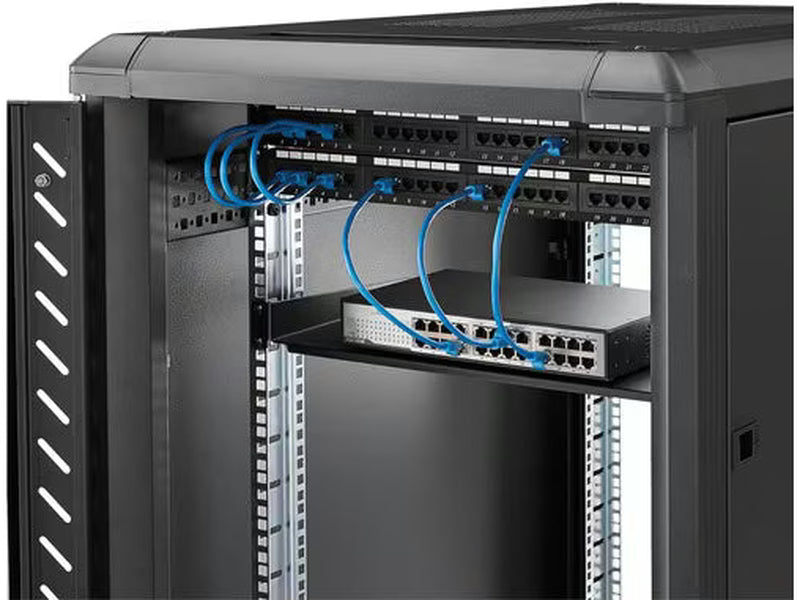 StarTech 1U Server Rack Cabinet Shelf - Fixed 10" Deep Cantilever Rackmount Tray for 19" Data/AV/Network Enclosure w/cage nuts, screws