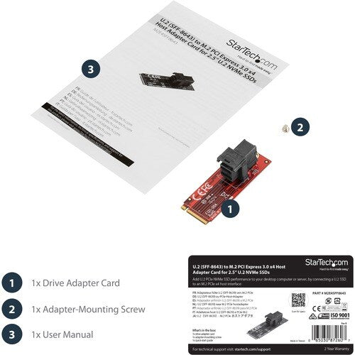 StarTech M.2 to U.2 Adapter
