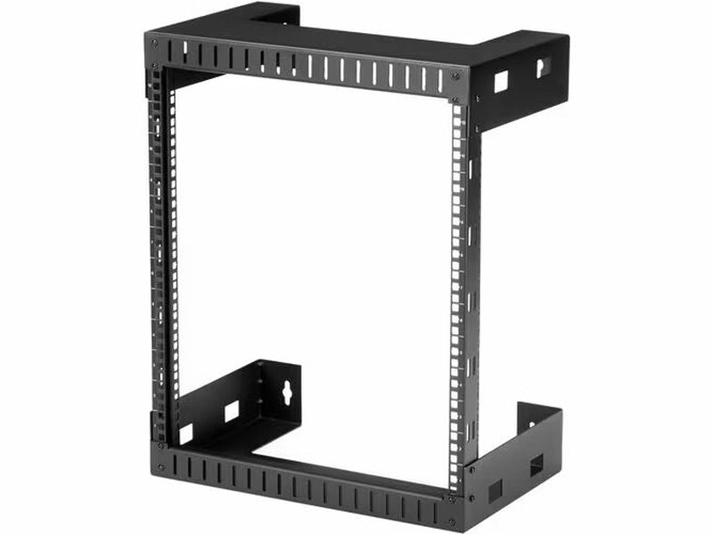 StarTech 2-Post 12U Heavy-Duty Wall-Mount Network Rack, 19" Open Frame Server Rack for Computer Equipment, Wall Mount Data Rack