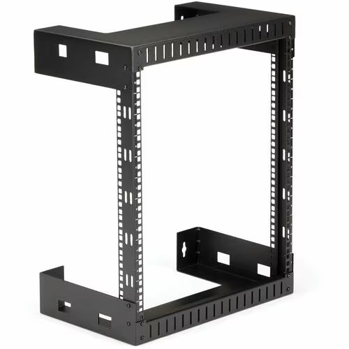 StarTech 2-Post 12U Heavy-Duty Wall-Mount Network Rack, 19" Open Frame Server Rack for Computer Equipment, Wall Mount Data Rack