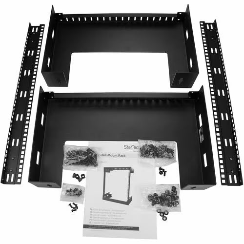 StarTech 2-Post 12U Heavy-Duty Wall-Mount Network Rack, 19" Open Frame Server Rack for Computer Equipment, Wall Mount Data Rack