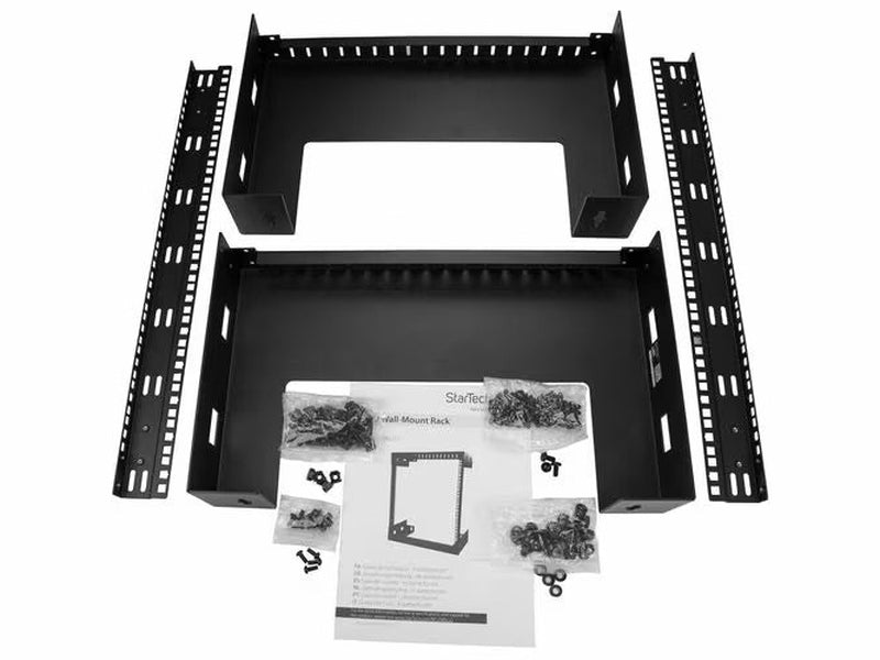 StarTech 2-Post 12U Heavy-Duty Wall-Mount Network Rack, 19" Open Frame Server Rack for Computer Equipment, Wall Mount Data Rack
