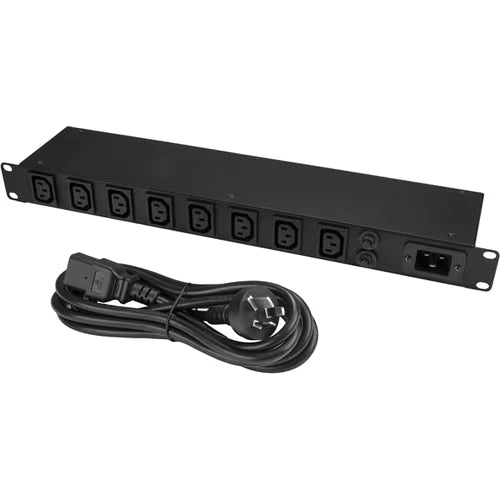 StarTech 8-Port Rack-Mount PDU with C13 Outlets - 16 A -10 ft. Power Cord (AS3112) - 1U