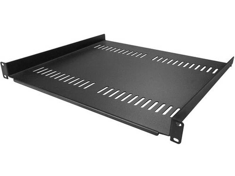 StarTech 1U Vented Server Rack Cabinet Shelf - Fixed 16" Deep Cantilever Rackmount Tray for 19" Data/AV/Network Enclosure w/Cage Nuts