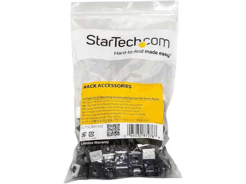 StarTech Server Rack Screws and Clip Nuts 50 Pack