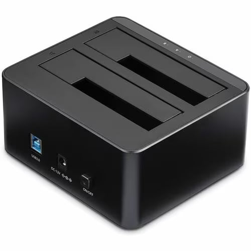 StarTech Dual-Bay SATA HDD Docking Station for 2 x2.5/3.5" SATA SSDs/HDDs - USB 3.0